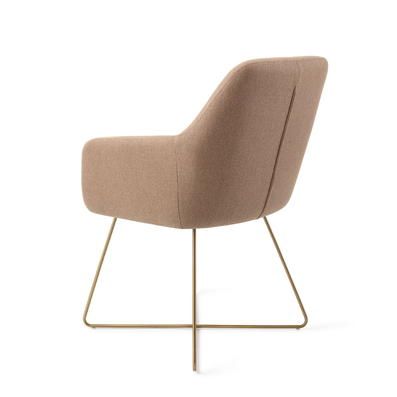 Jesper Home Hiroo Whisper Wheat Eetkamerstoel - Cross Gold - KwaliteitWonen.nl