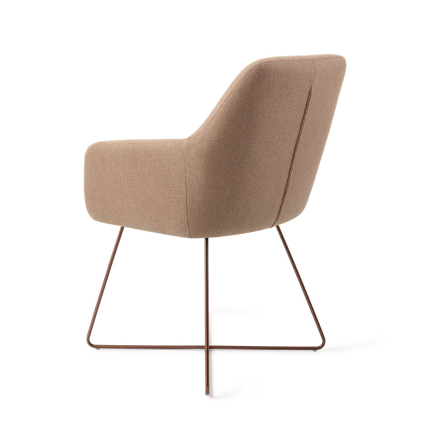 Jesper Home Hiroo Whisper Wheat Eetkamerstoel - Cross Rose - KwaliteitWonen.nl
