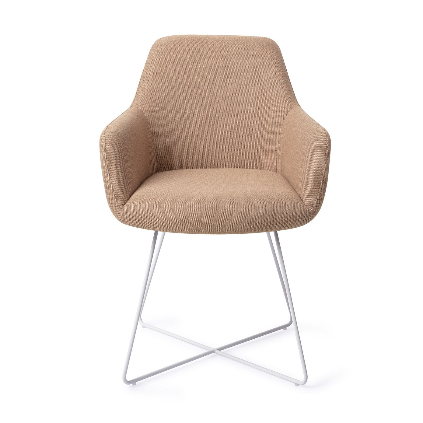Jesper Home Hiroo Whisper Wheat Eetkamerstoel - Cross White - KwaliteitWonen.nl