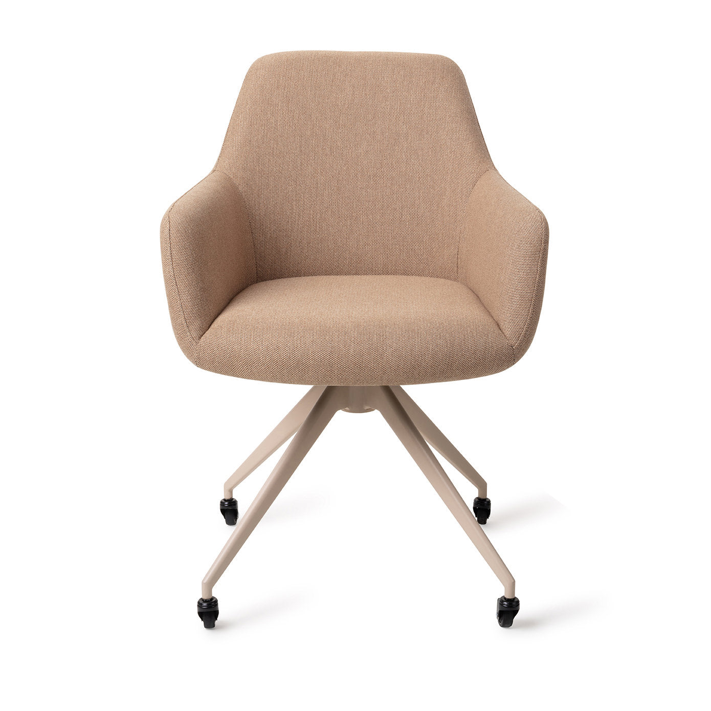 Jesper Home Hiroo Whisper Wheat Eetkamerstoel - Glide Beige - KwaliteitWonen.nl