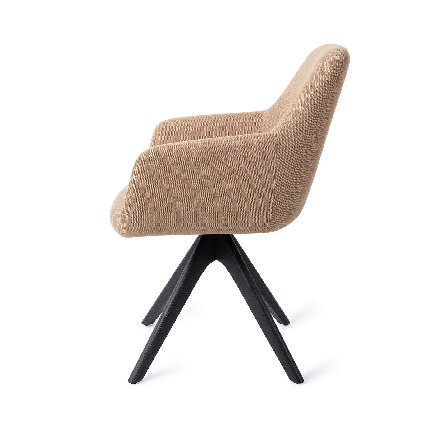 Jesper Home Hiroo Whisper Wheat Eetkamerstoel - Revolve Oak Black - KwaliteitWonen.nl