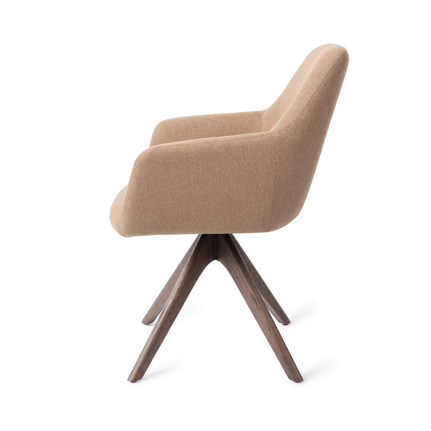 Jesper Home Hiroo Whisper Wheat Eetkamerstoel - Revolve Oak Walnut - KwaliteitWonen.nl