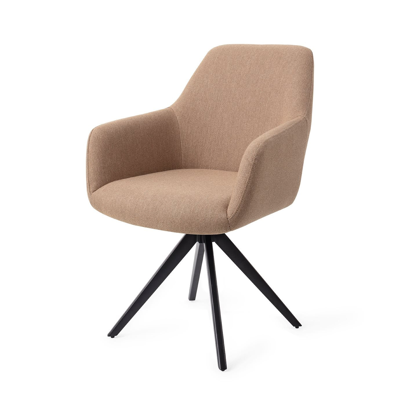 Jesper Home Hiroo Whisper Wheat Eetkamerstoel - Turn Black - KwaliteitWonen.nl