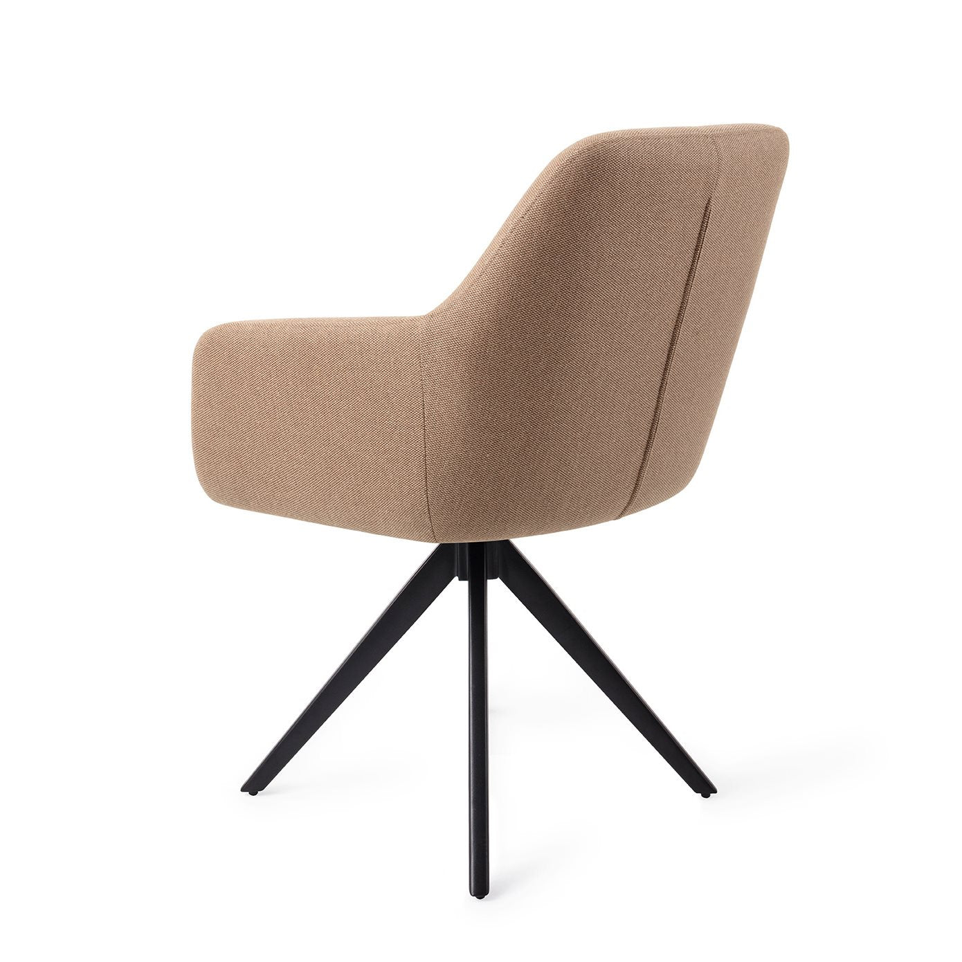 Jesper Home Hiroo Whisper Wheat Eetkamerstoel - Turn Black - KwaliteitWonen.nl