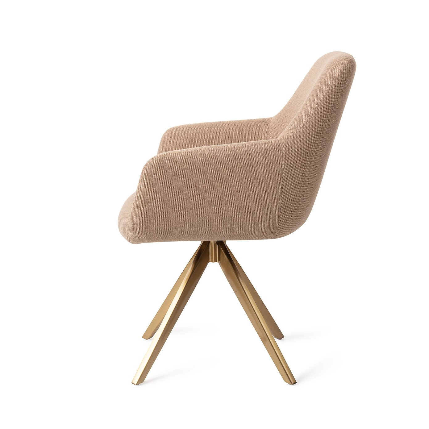 Jesper Home Hiroo Whisper Wheat Eetkamerstoel - Turn Gold - KwaliteitWonen.nl