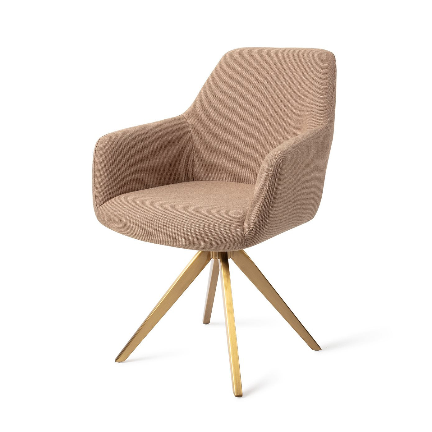 Jesper Home Hiroo Whisper Wheat Eetkamerstoel - Turn Gold - KwaliteitWonen.nl