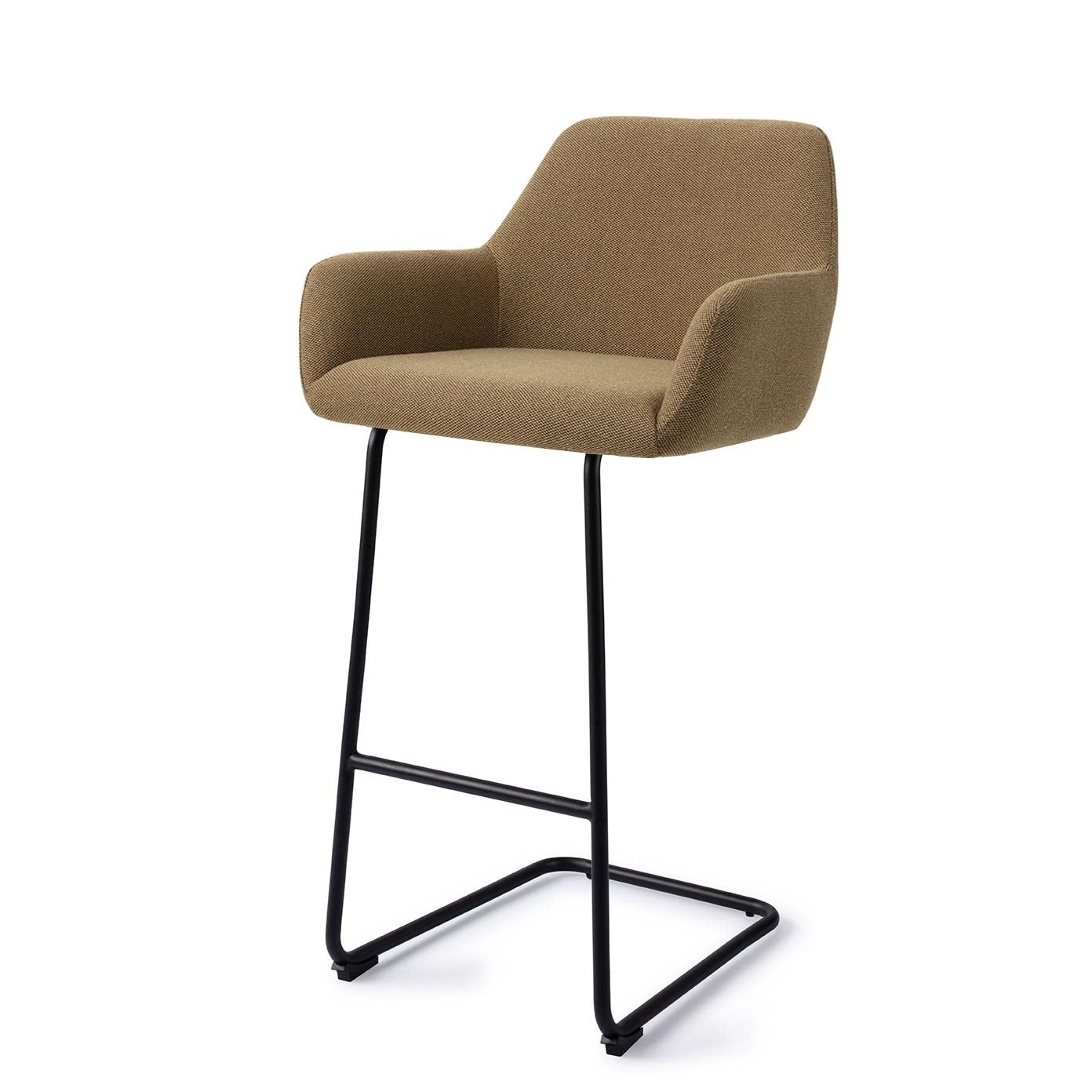 Jesper Home Hiroo Willow Barkruk - Arch Black (H) - KwaliteitWonen.nl