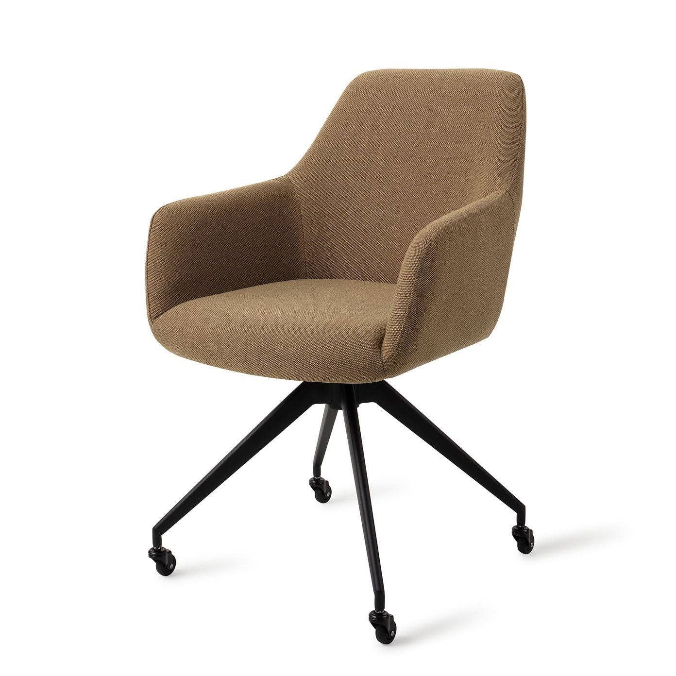 Jesper Home Hiroo Willow Eetkamerstoel - Glide Black - KwaliteitWonen.nl