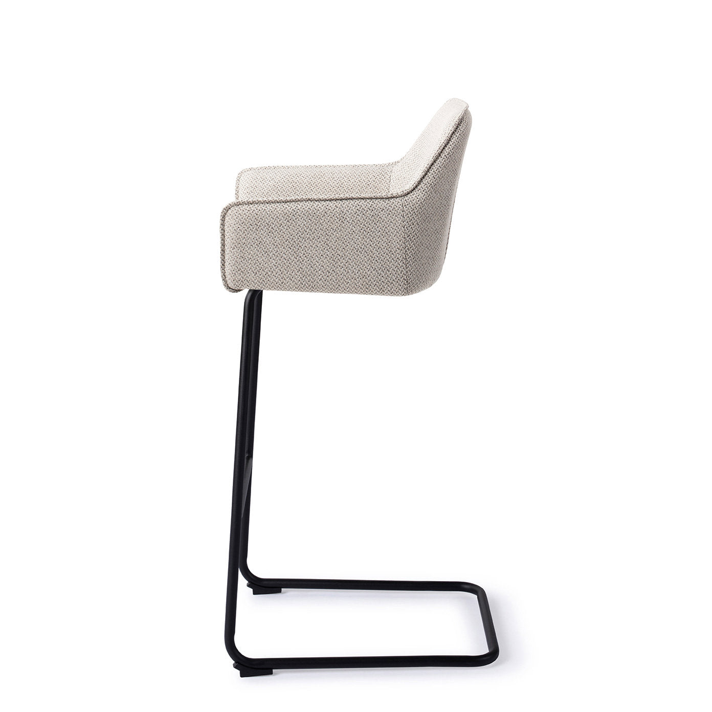Jesper Home Hofu Checkers Charm Barkruk - Arch Black (H) - KwaliteitWonen.nl