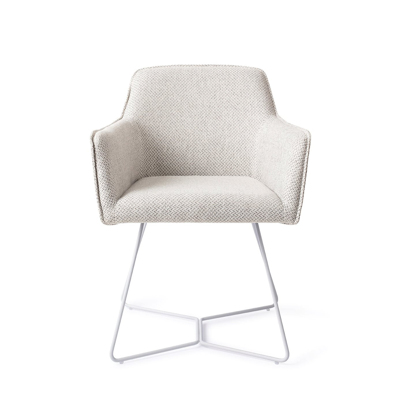 Jesper Home Hofu Checkers Charm Eetkamerstoel - Beehive White - KwaliteitWonen.nl