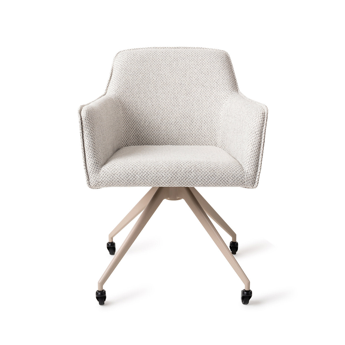 Jesper Home Hofu Checkers Charm Eetkamerstoel - Glide Beige - KwaliteitWonen.nl