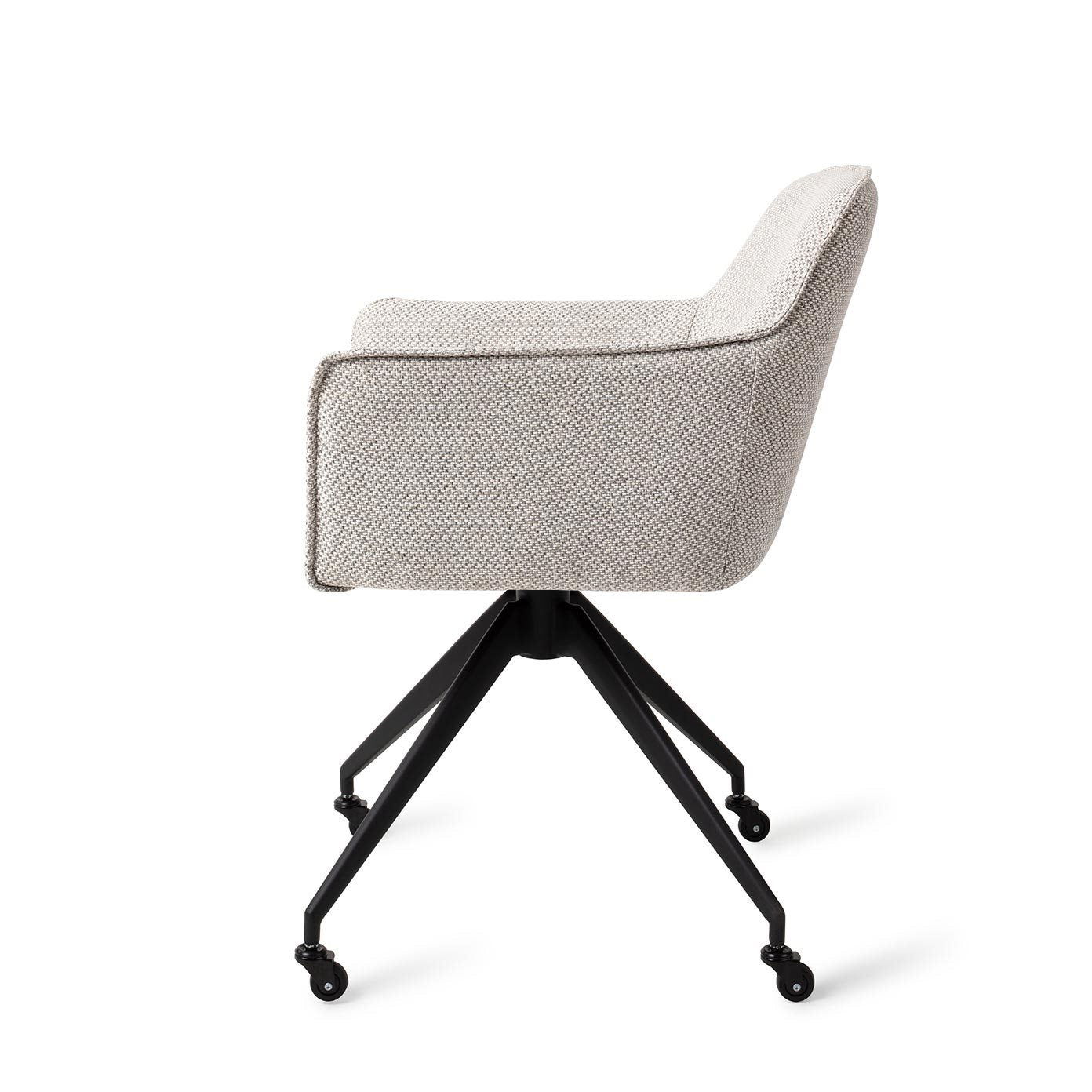 Jesper Home Hofu Checkers Charm Eetkamerstoel - Glide Black - KwaliteitWonen.nl