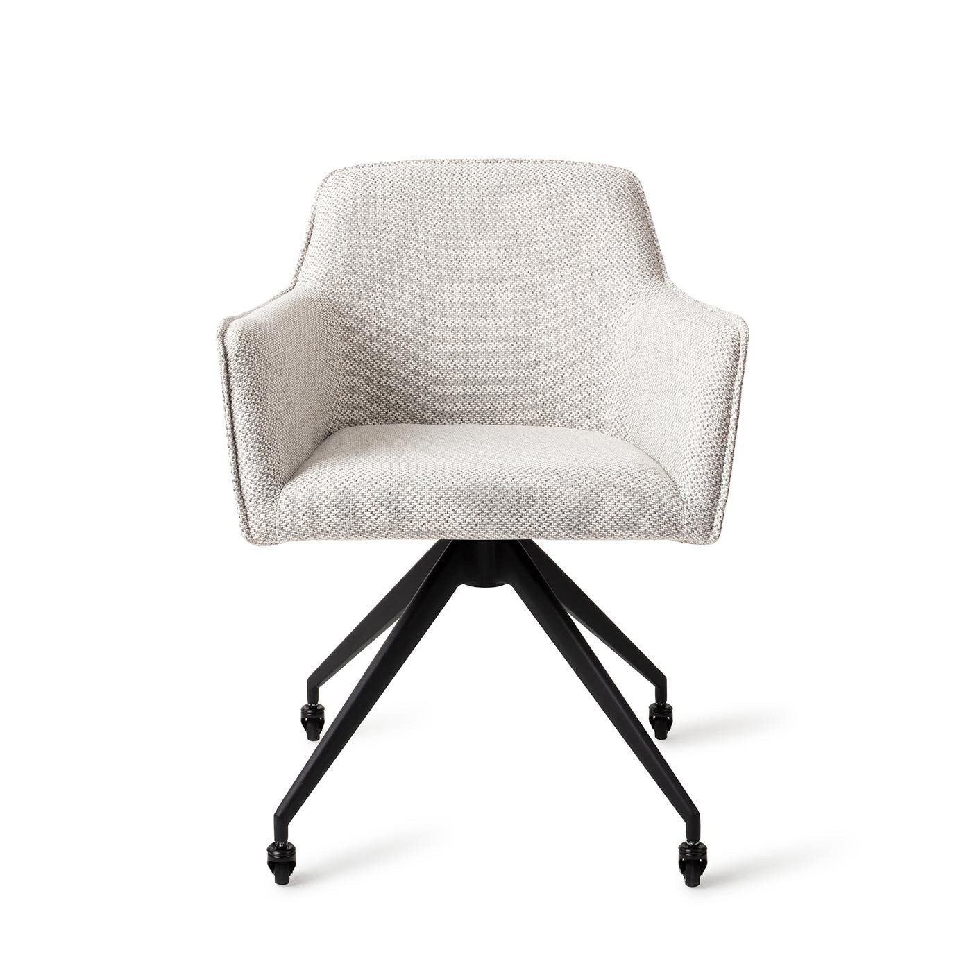 Jesper Home Hofu Checkers Charm Eetkamerstoel - Glide Black - KwaliteitWonen.nl