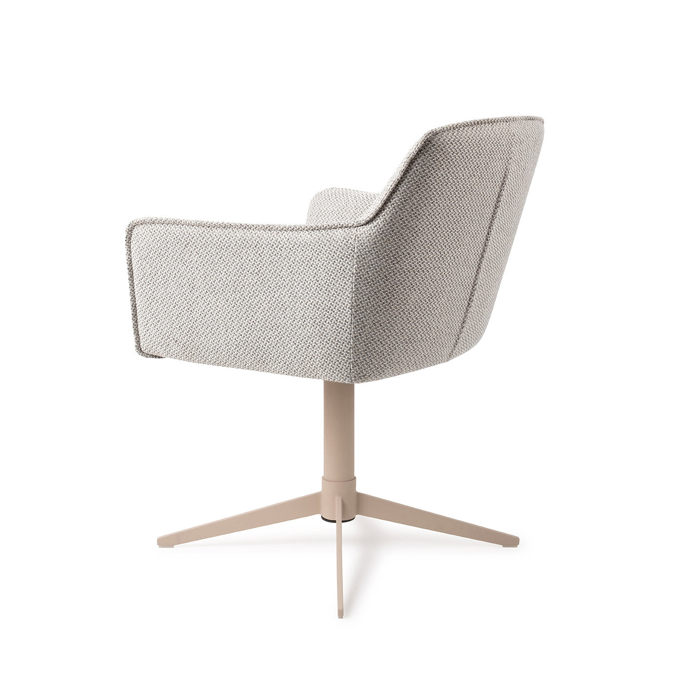 Jesper Home Hofu Checkers Charm Eetkamerstoel - Quad Beige - KwaliteitWonen.nl