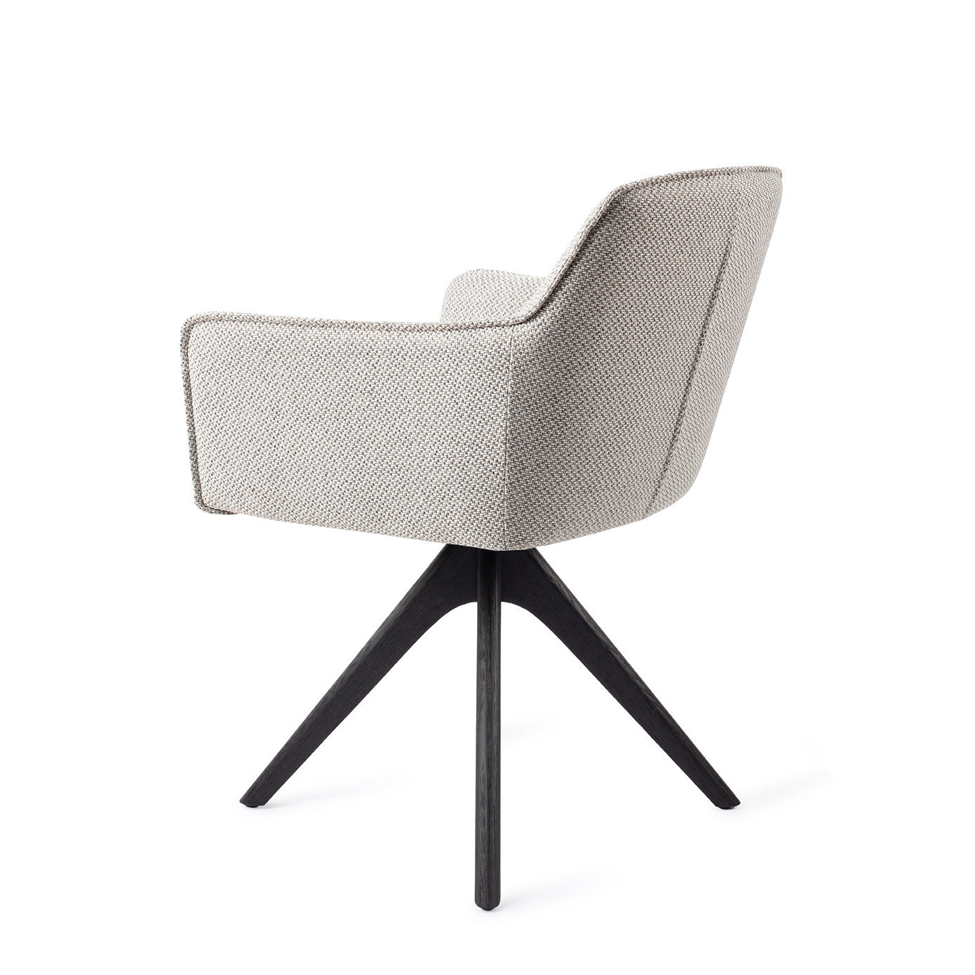 Jesper Home Hofu Checkers Charm Eetkamerstoel - Revolve Oak Black - KwaliteitWonen.nl