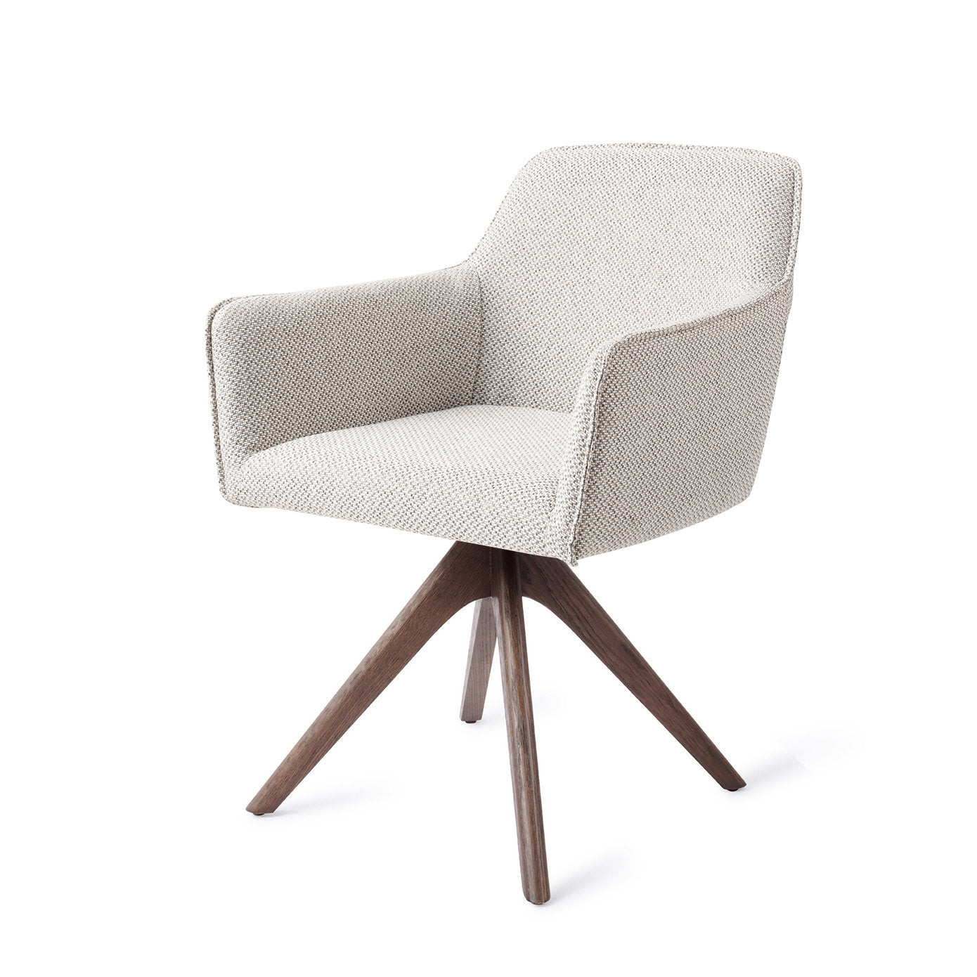 Jesper Home Hofu Checkers Charm Eetkamerstoel - Revolve Oak Walnut - KwaliteitWonen.nl