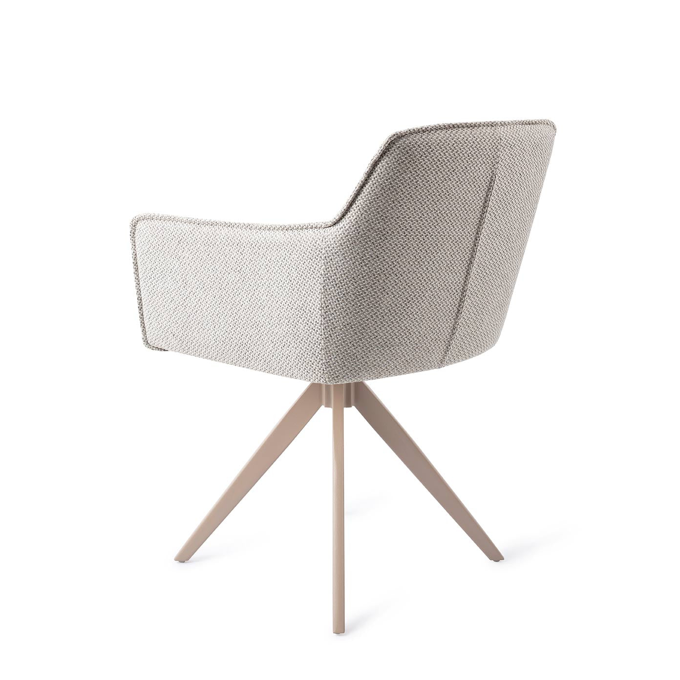 Jesper Home Hofu Checkers Charm Eetkamerstoel - Turn Beige - KwaliteitWonen.nl