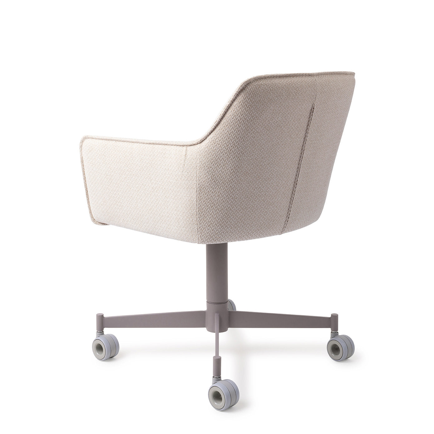 Jesper Home Hofu Enoki Eetkamerstoel - Caster Grey - KwaliteitWonen.nl