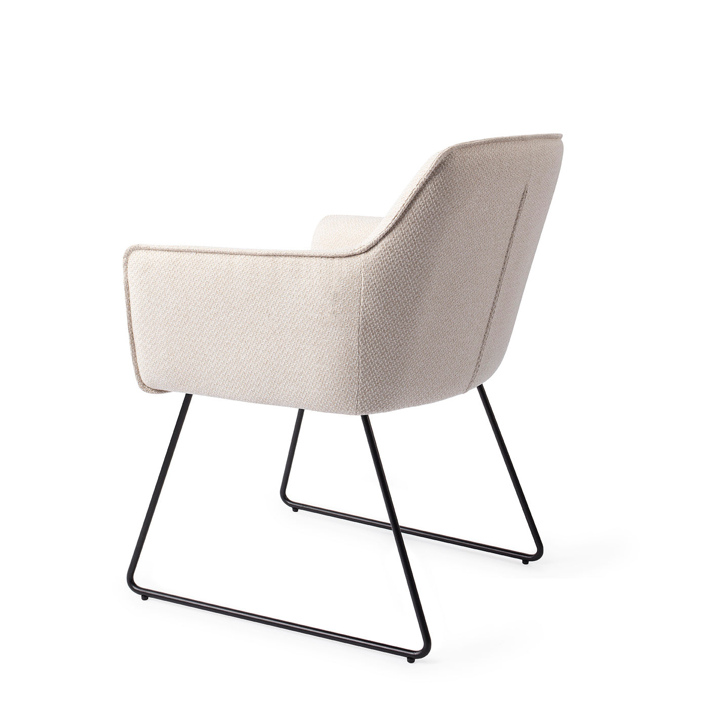Jesper Home Hofu Enoki Eetkamerstoel - Slide Black - KwaliteitWonen.nl