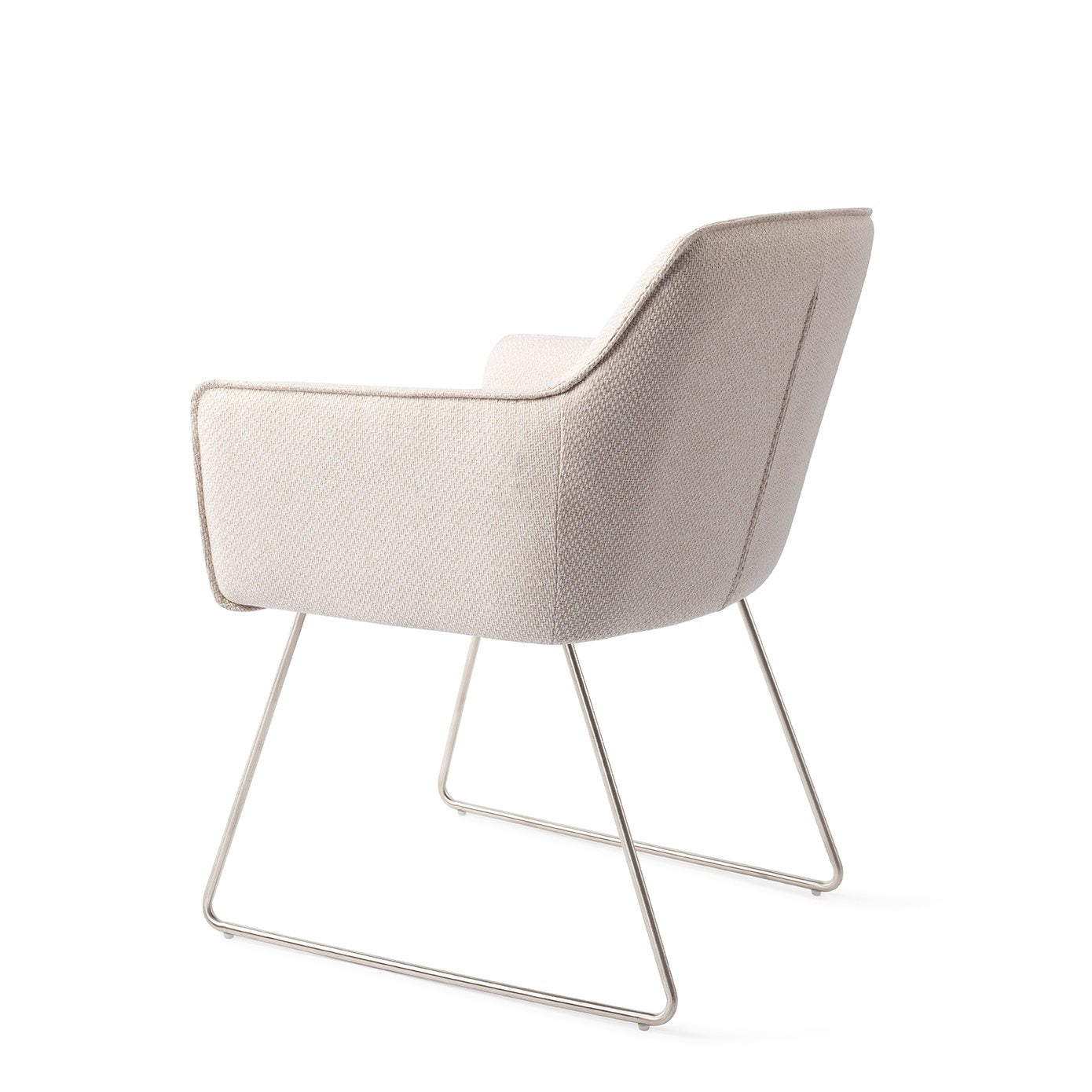 Jesper Home Hofu Enoki Eetkamerstoel - Slide Steel - KwaliteitWonen.nl