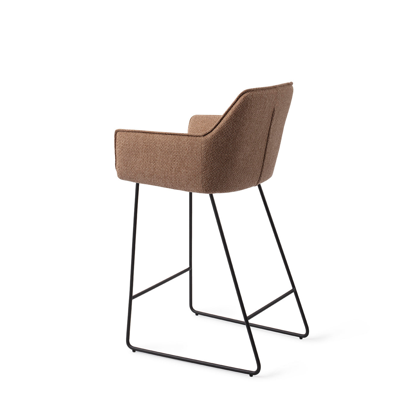 Jesper Home Hofu French Toast Barkruk - Slide Black (L) - KwaliteitWonen.nl