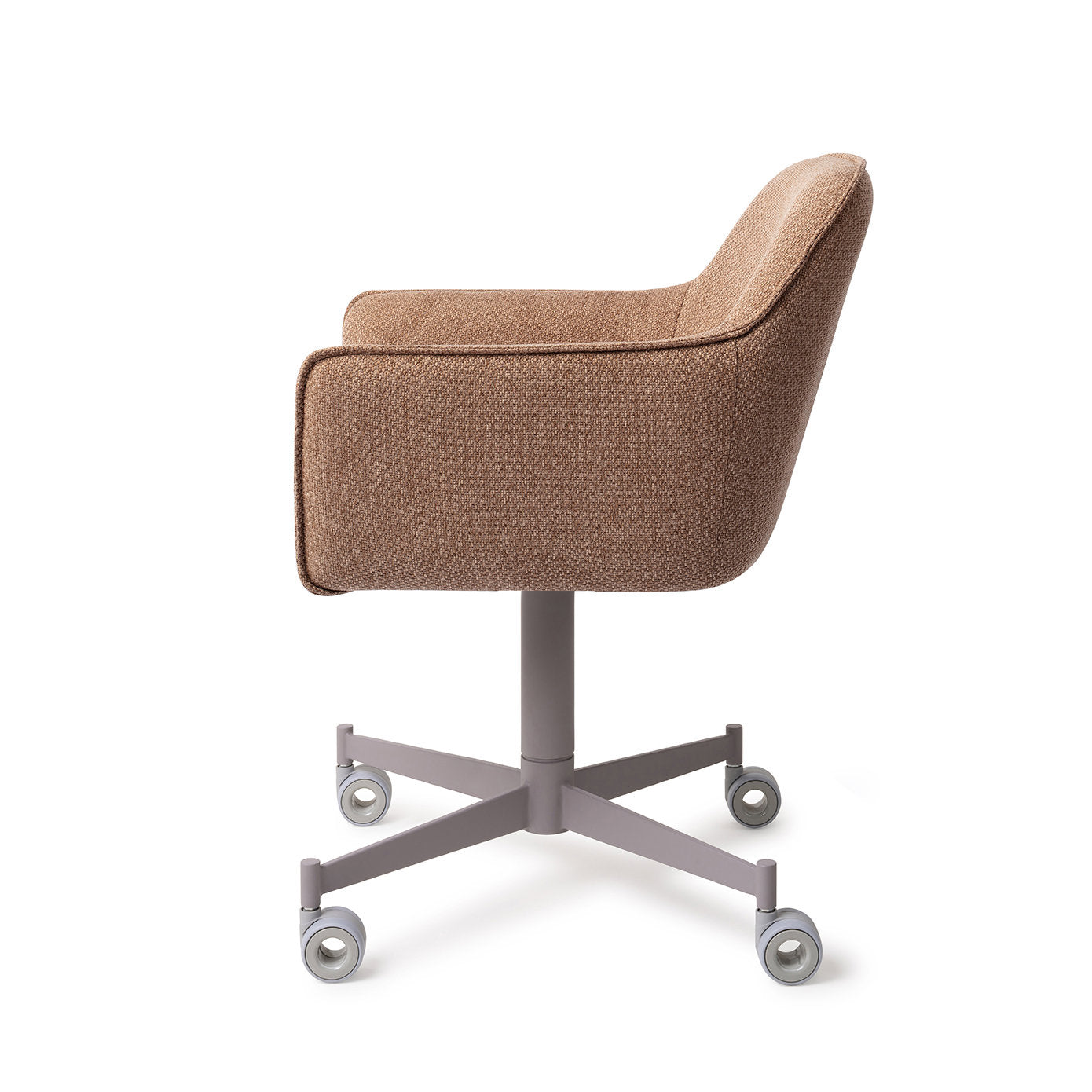Jesper Home Hofu French Toast Eetkamerstoel - Caster Grey - KwaliteitWonen.nl