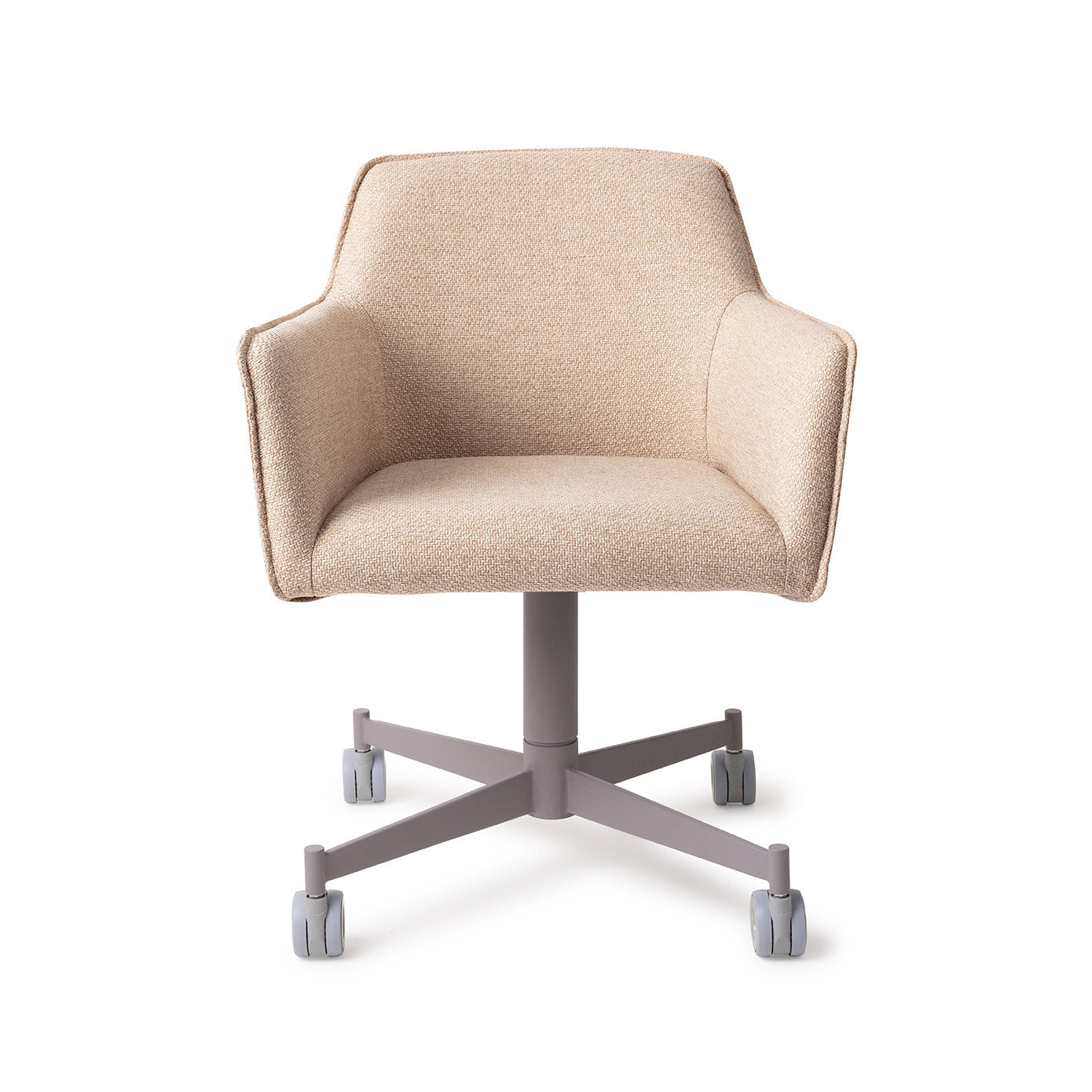 Jesper Home Hofu Wild Walnut Eetkamerstoel - Caster Grey - KwaliteitWonen.nl