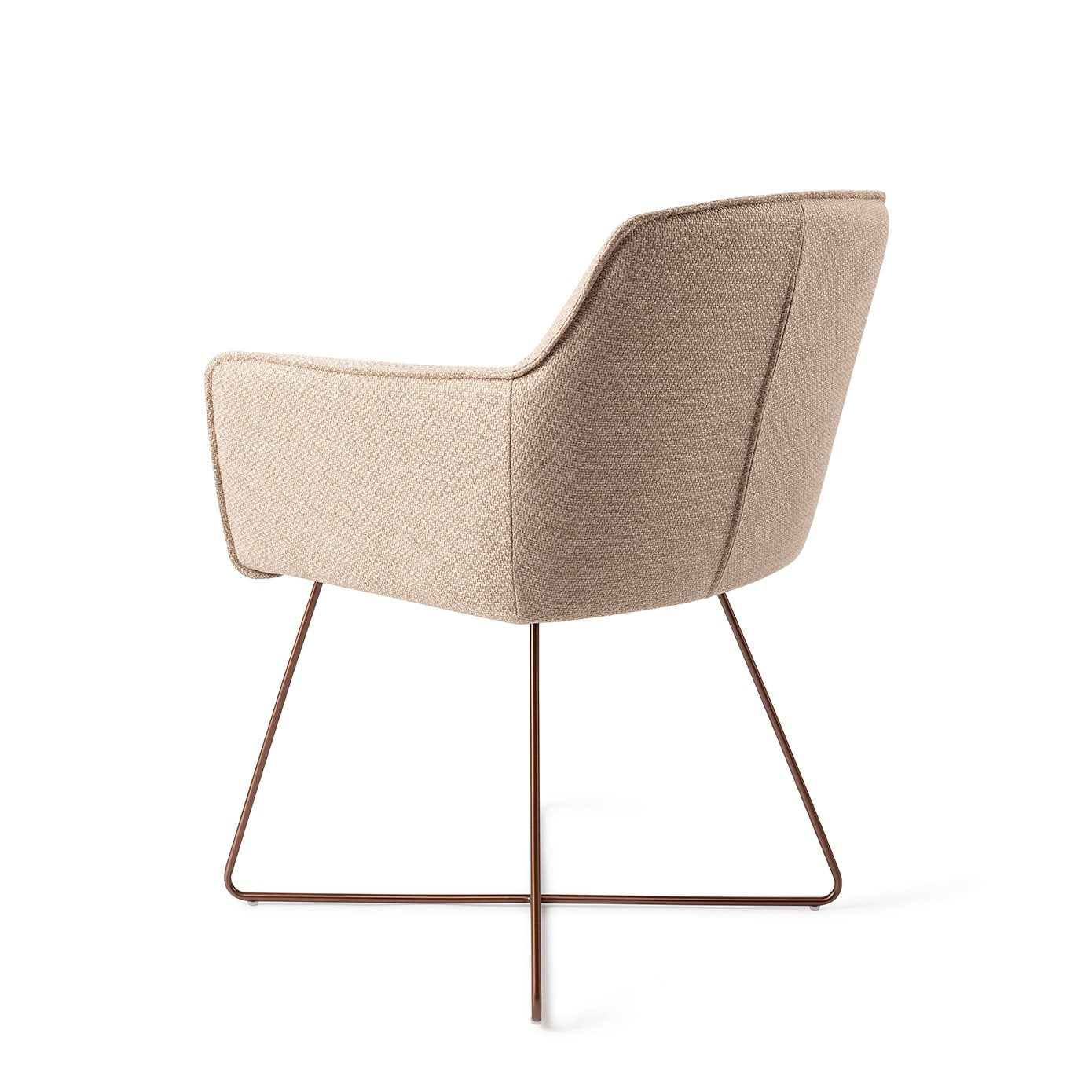 Jesper Home Hofu Wild Walnut Eetkamerstoel - Cross Rose - KwaliteitWonen.nl