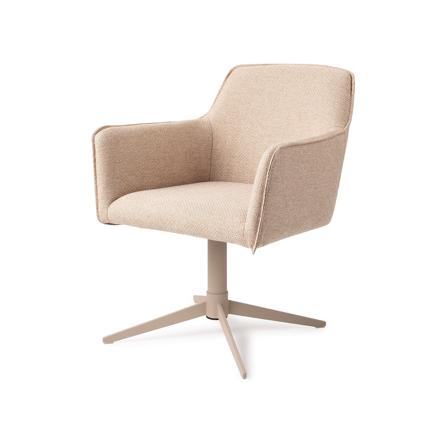 Jesper Home Hofu Wild Walnut Eetkamerstoel - Quad Beige - KwaliteitWonen.nl