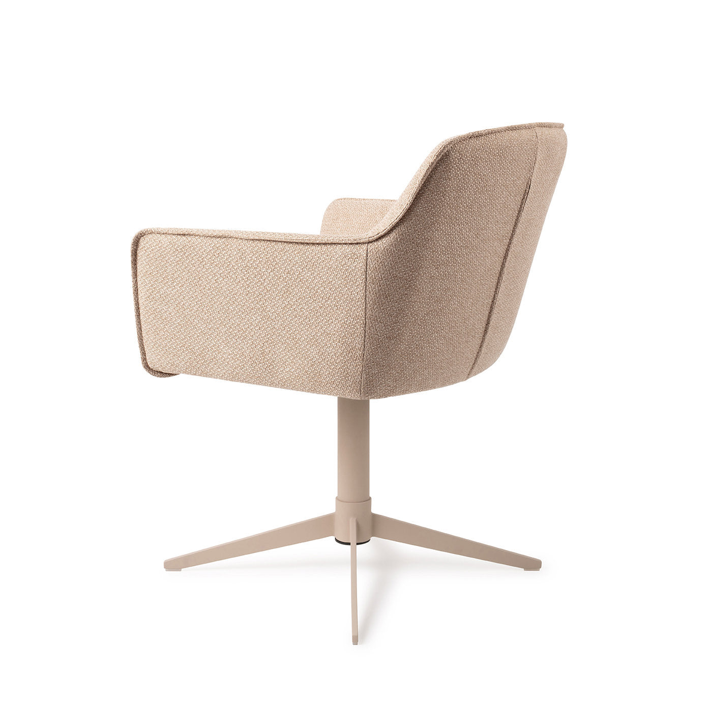 Jesper Home Hofu Wild Walnut Eetkamerstoel - Quad Beige - KwaliteitWonen.nl