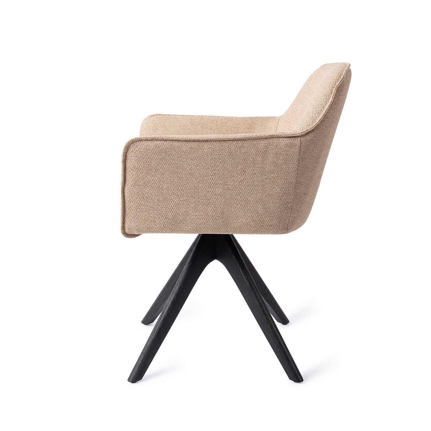 Jesper Home Hofu Wild Walnut Eetkamerstoel - Revolve Oak Black - KwaliteitWonen.nl
