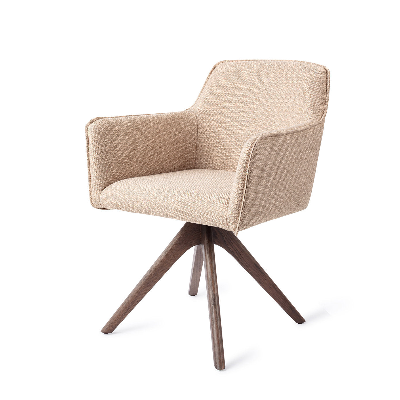 Jesper Home Hofu Wild Walnut Eetkamerstoel - Revolve Oak Walnut - KwaliteitWonen.nl