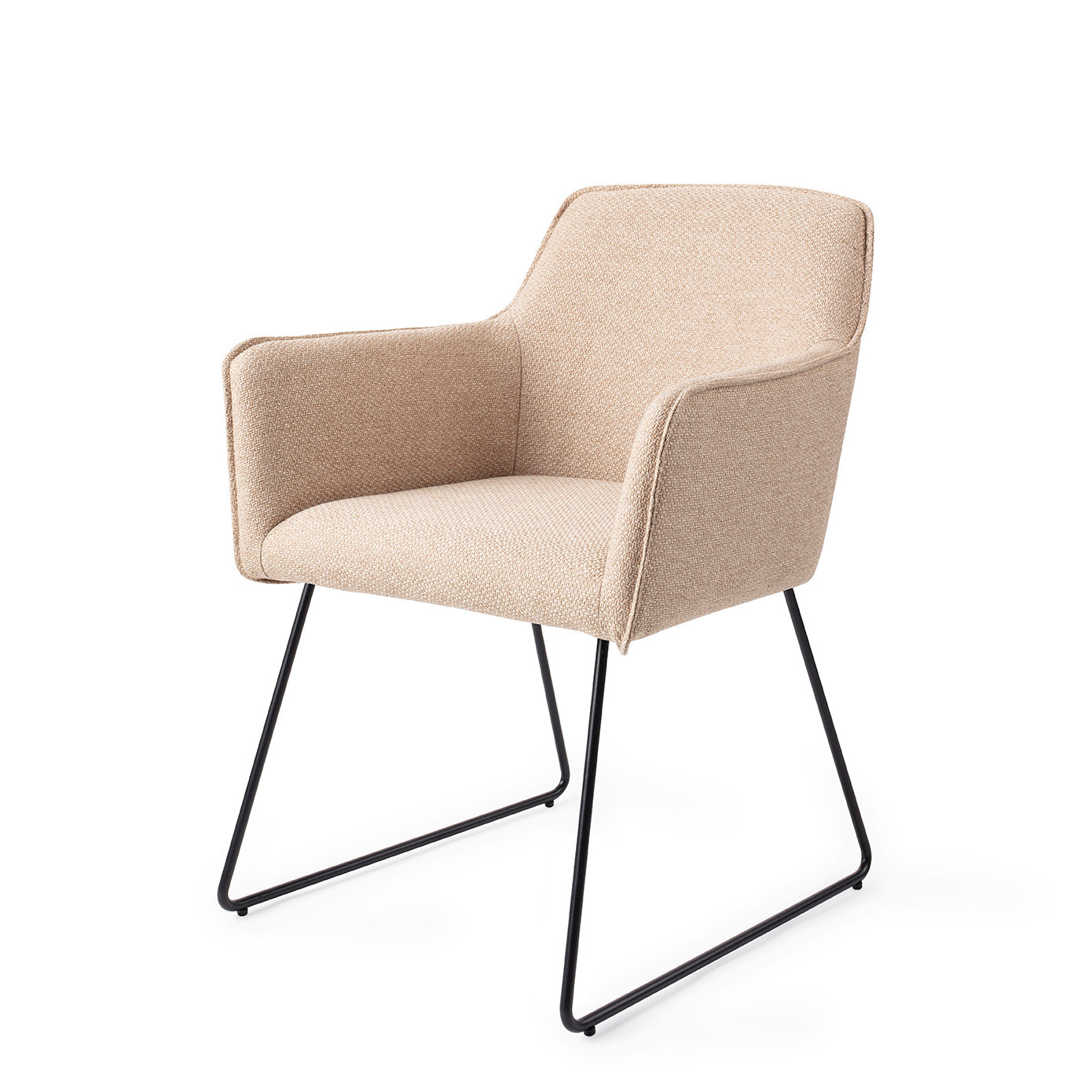Jesper Home Hofu Wild Walnut Eetkamerstoel - Slide Black - KwaliteitWonen.nl