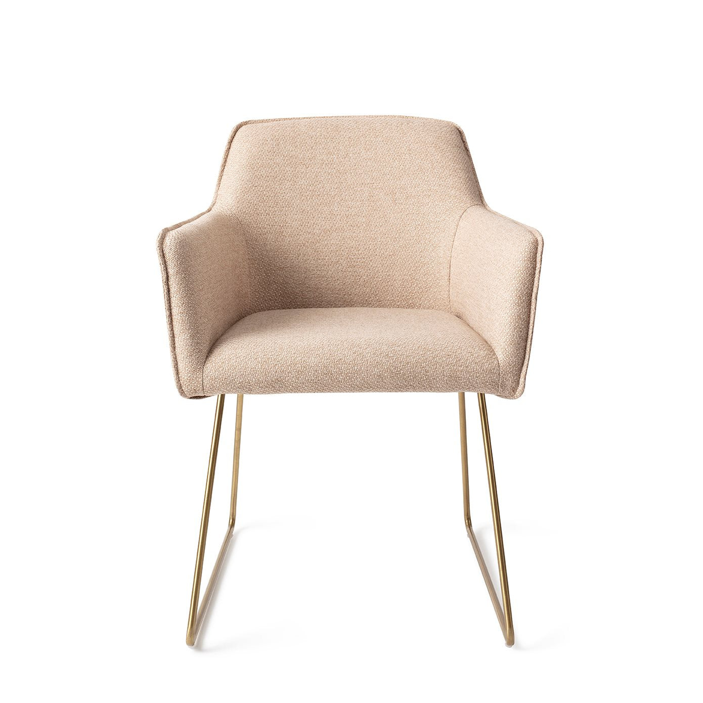 Jesper Home Hofu Wild Walnut Eetkamerstoel - Slide Gold - KwaliteitWonen.nl