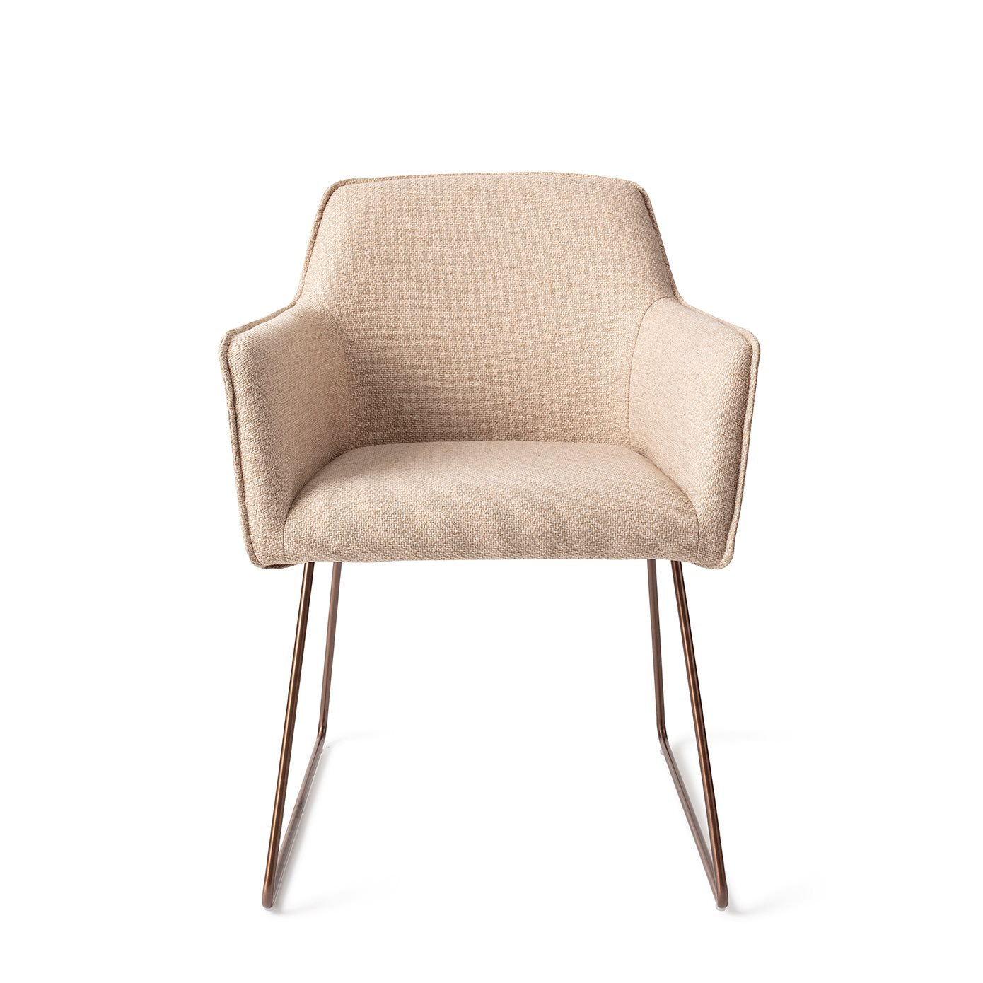 Jesper Home Hofu Wild Walnut Eetkamerstoel - Slide Rose - KwaliteitWonen.nl