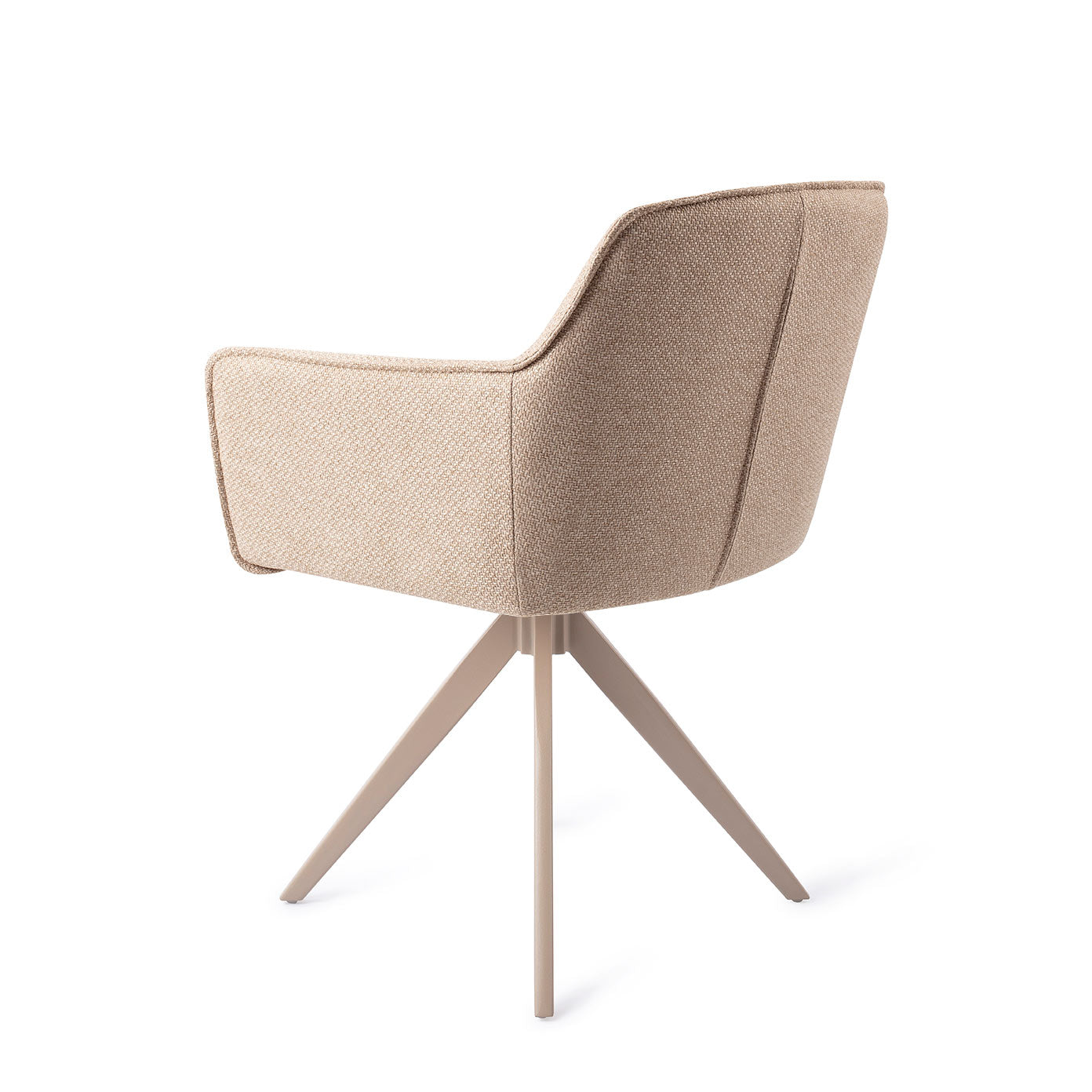Jesper Home Hofu Wild Walnut Eetkamerstoel - Turn Beige - KwaliteitWonen.nl