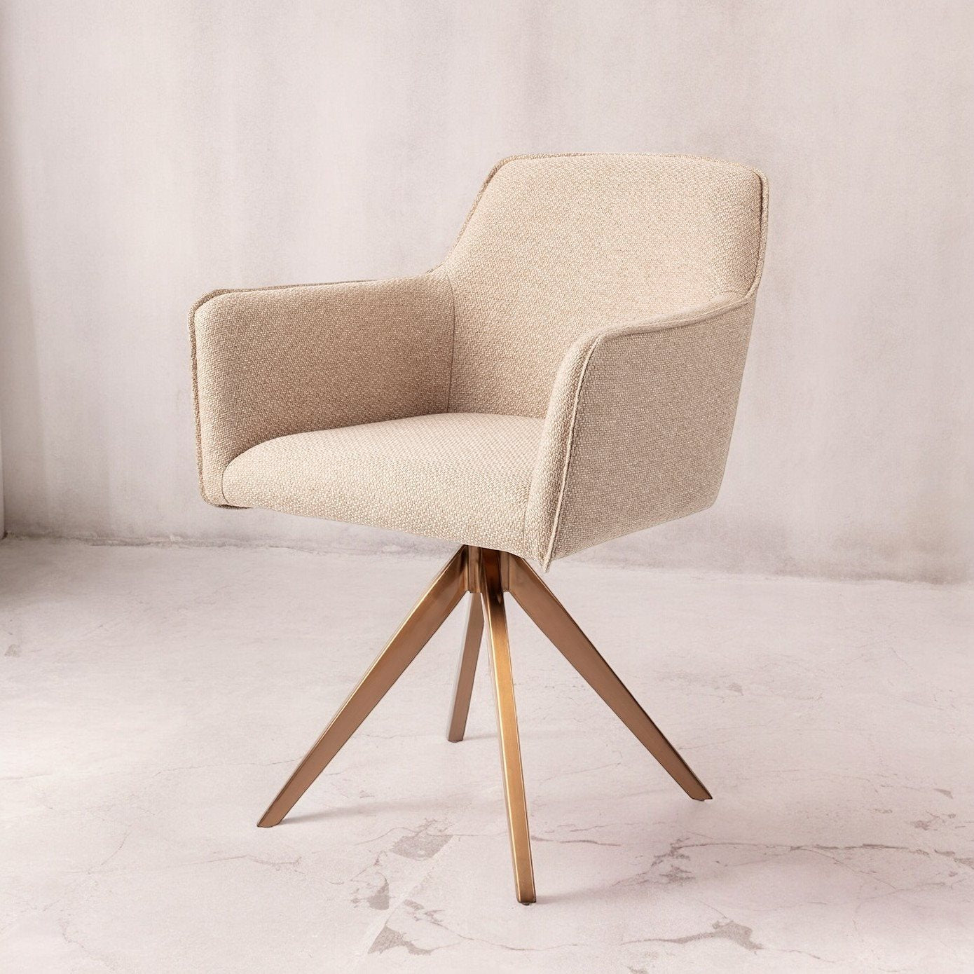 Jesper Home Hofu Wild Walnut Eetkamerstoel - Turn Rose - KwaliteitWonen.nl