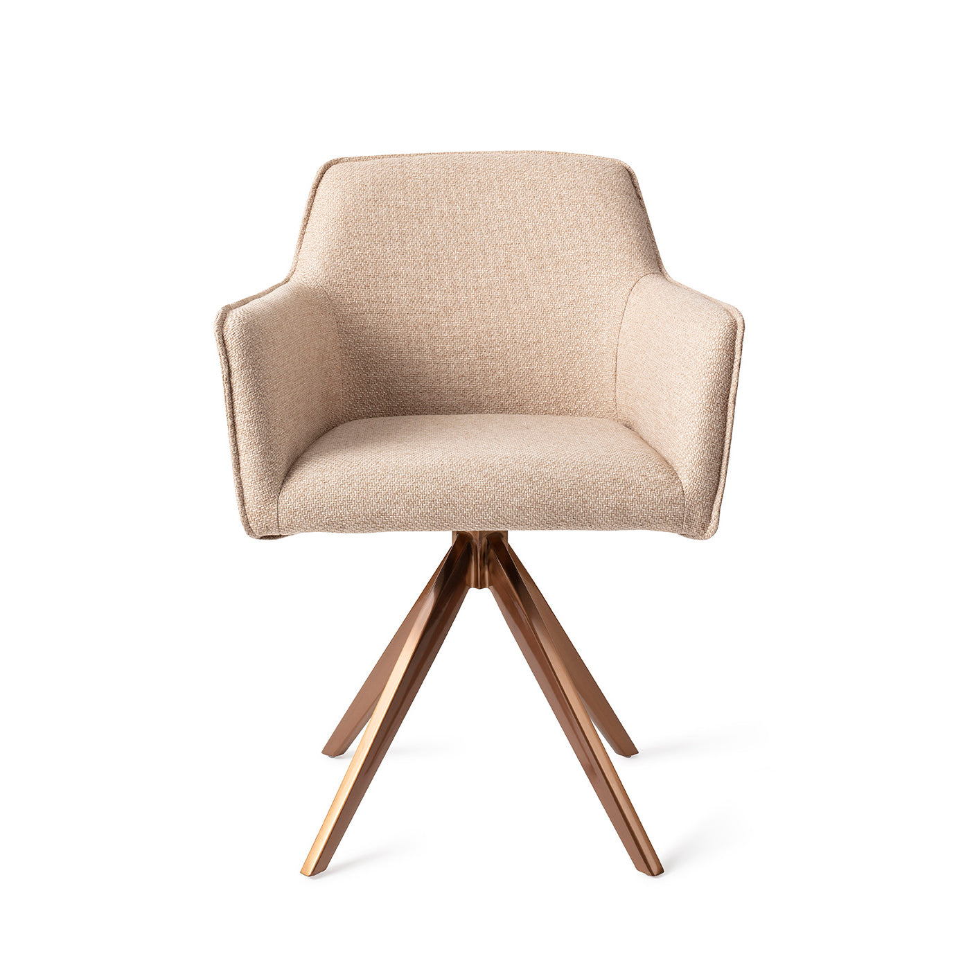 Jesper Home Hofu Wild Walnut Eetkamerstoel - Turn Rose - KwaliteitWonen.nl