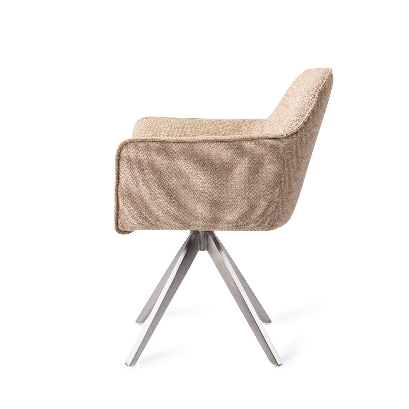 Jesper Home Hofu Wild Walnut Eetkamerstoel - Turn Steel - KwaliteitWonen.nl