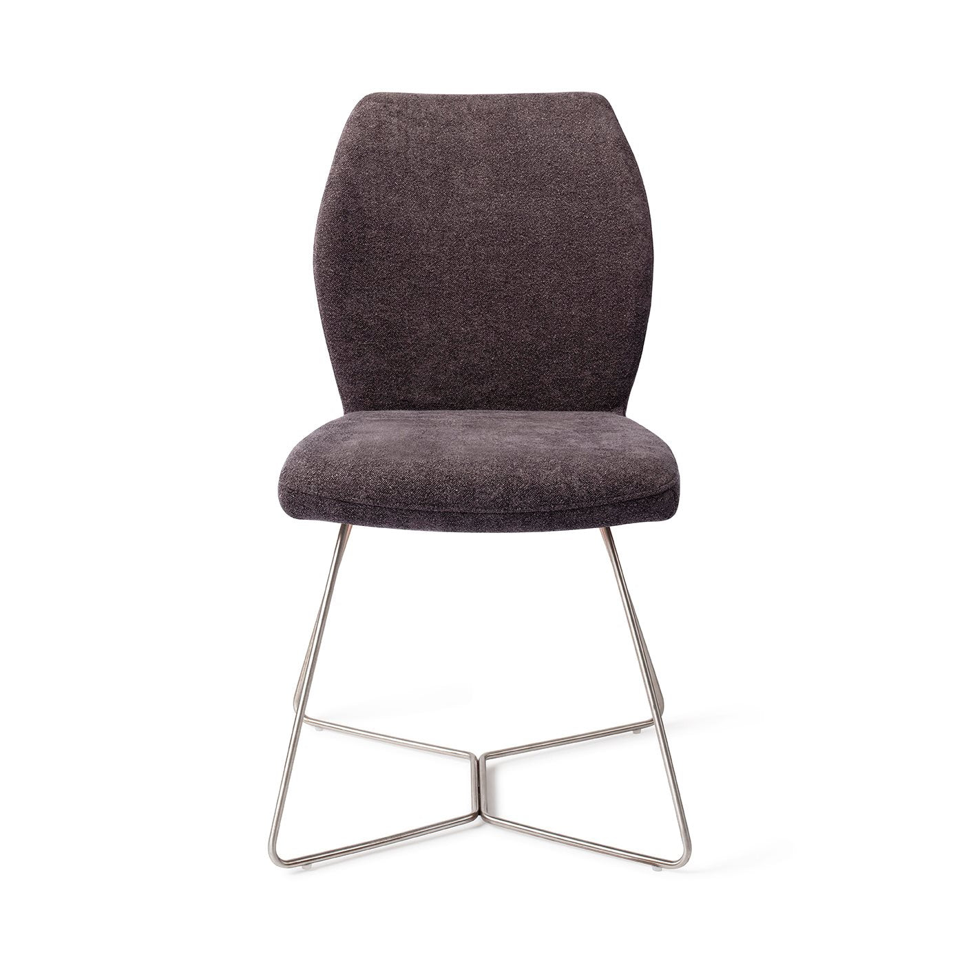 Jesper Home Ikata Almost Black Eetkamerstoel - Beehive Steel - KwaliteitWonen.nl