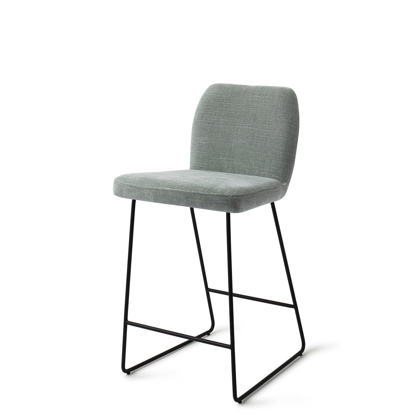 Jesper Home Ikata Breezy Blue Barkruk (L) - Counter Slide Black - KwaliteitWonen.nl