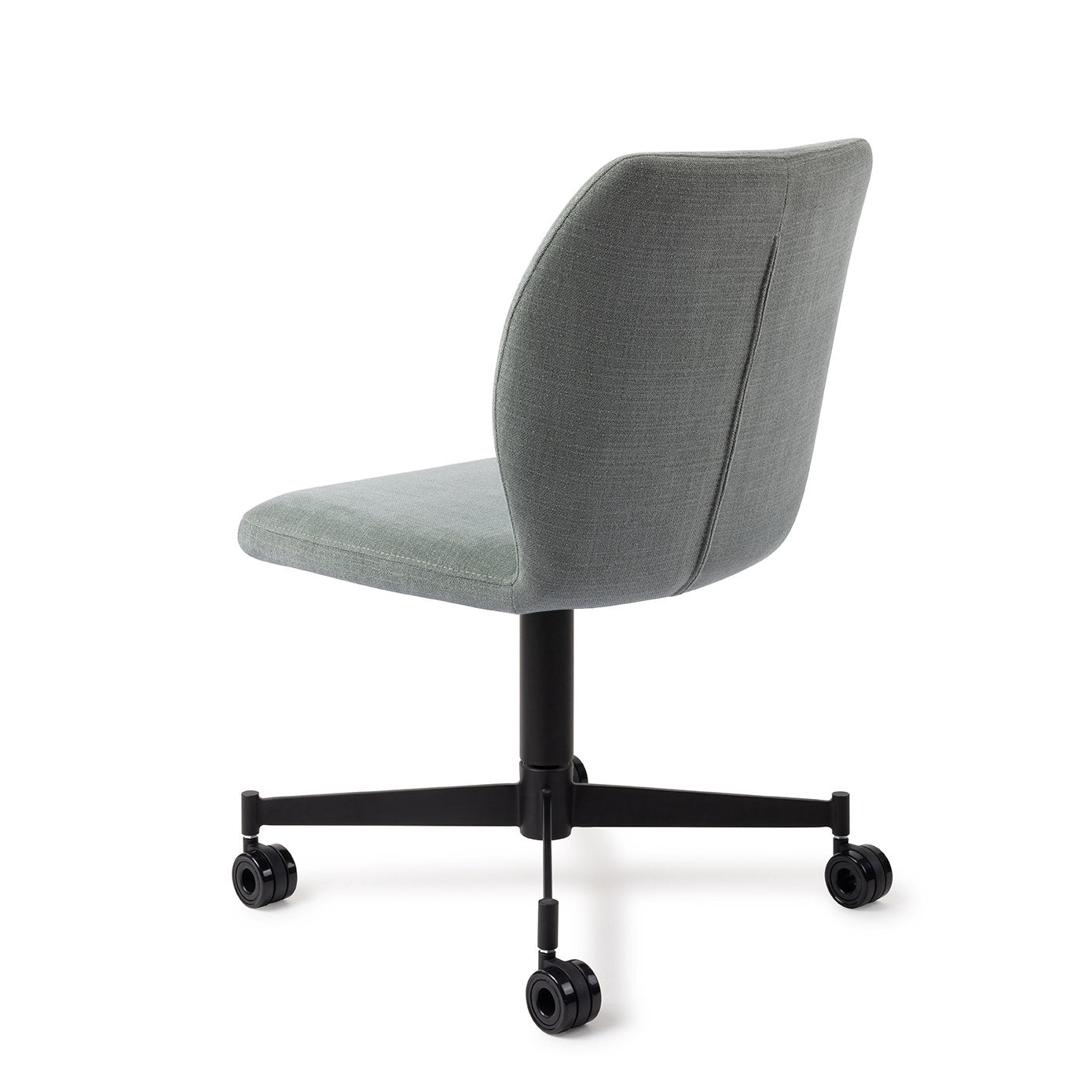 Jesper Home Ikata Breezy Blue Eetkamerstoel - Caster Black - KwaliteitWonen.nl