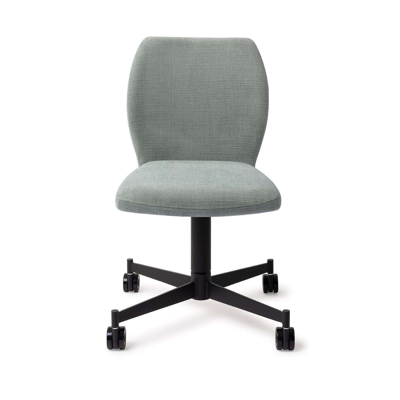 Jesper Home Ikata Breezy Blue Eetkamerstoel - Caster Black - KwaliteitWonen.nl