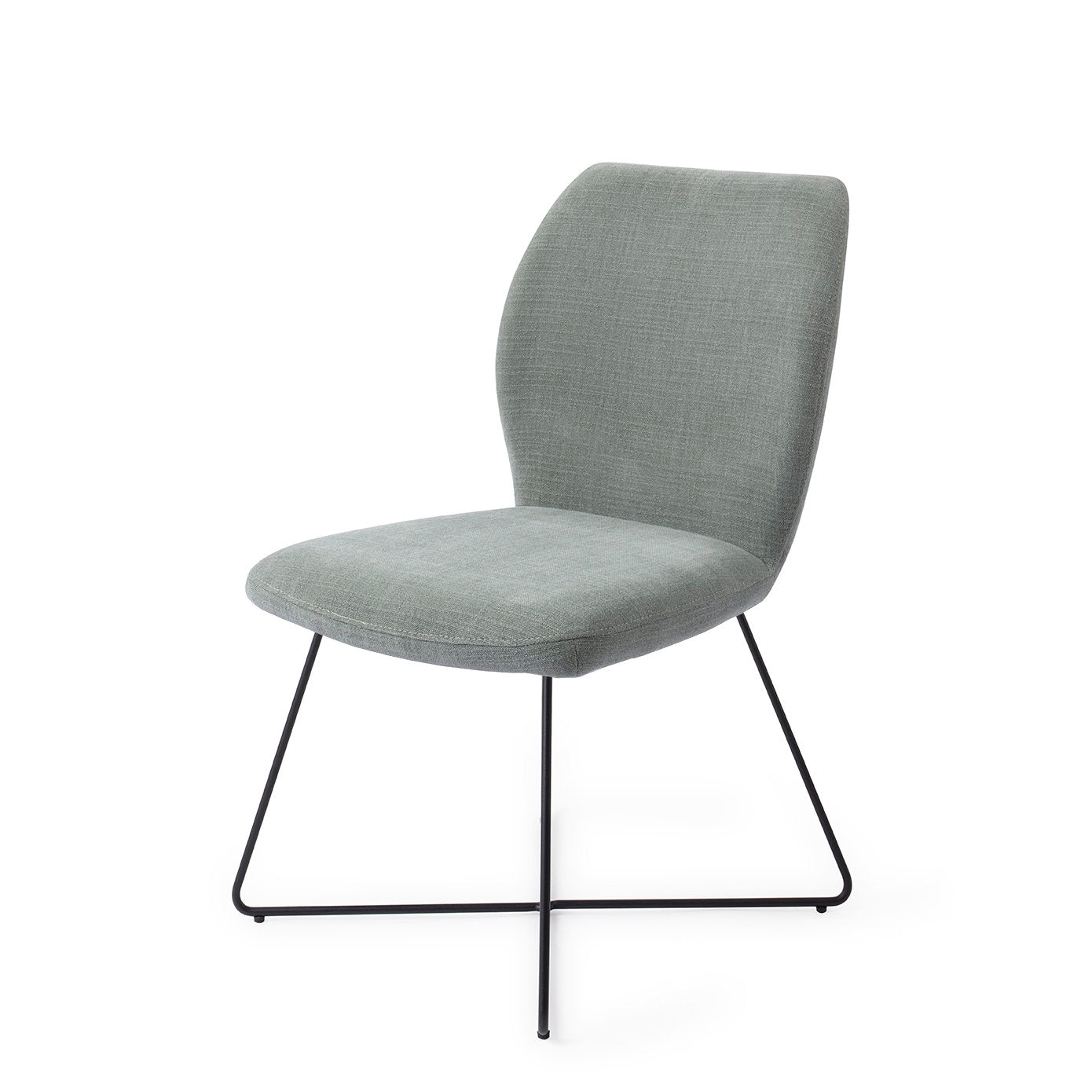 Jesper Home Ikata Breezy Blue Eetkamerstoel - Cross Black - KwaliteitWonen.nl