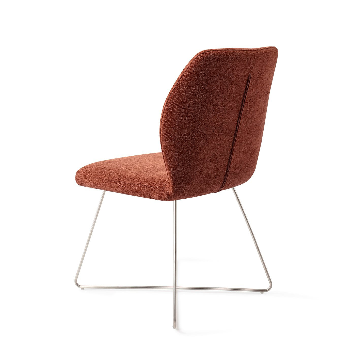 Jesper Home Ikata Cosy Copper Eetkamerstoel - Cross Steel - KwaliteitWonen.nl