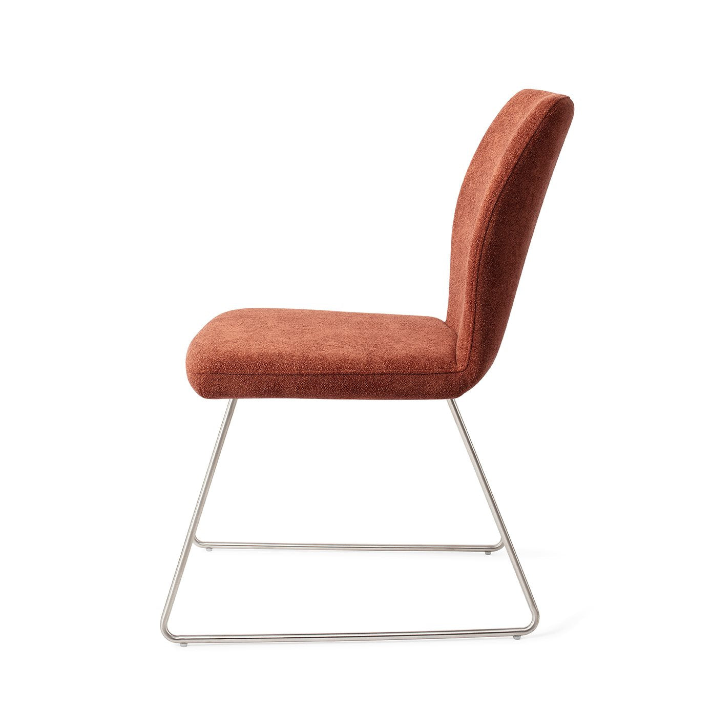 Jesper Home Ikata Cosy Copper Eetkamerstoel - Slide Steel - KwaliteitWonen.nl