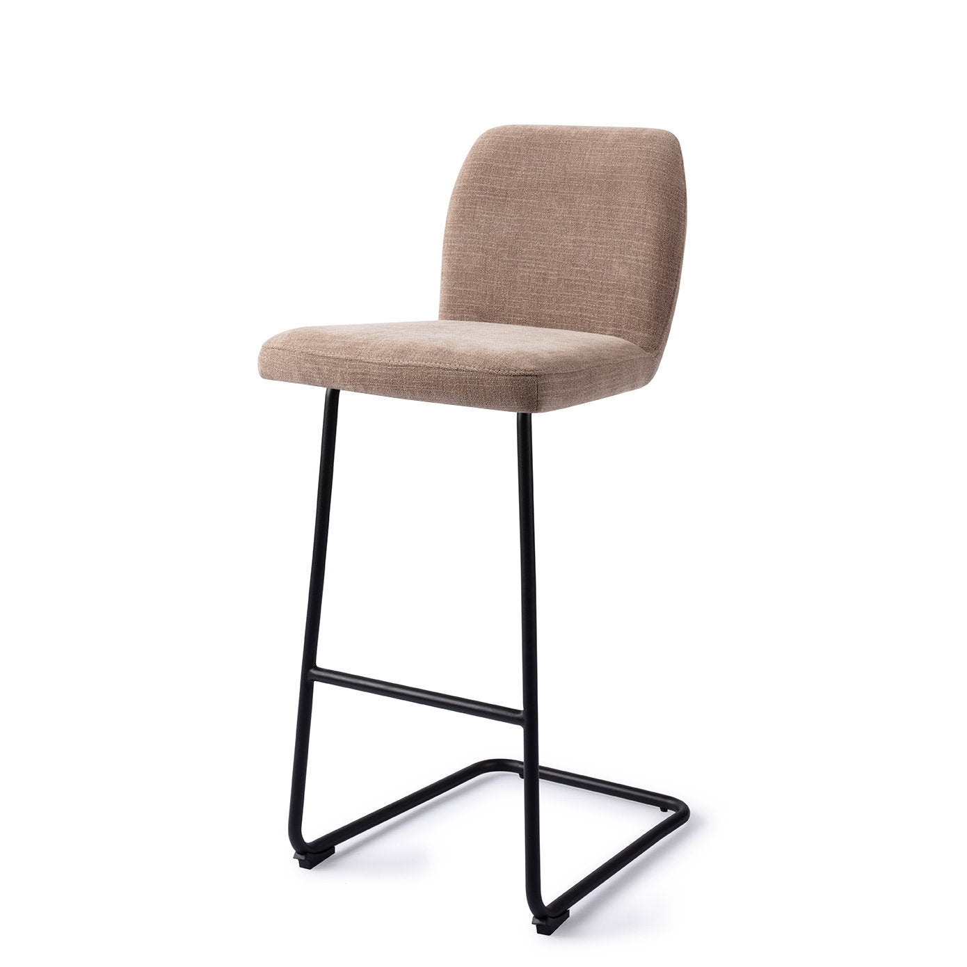 Jesper Home Ikata Mocha Mist Barkruk (H) - Bar Arch Black - KwaliteitWonen.nl