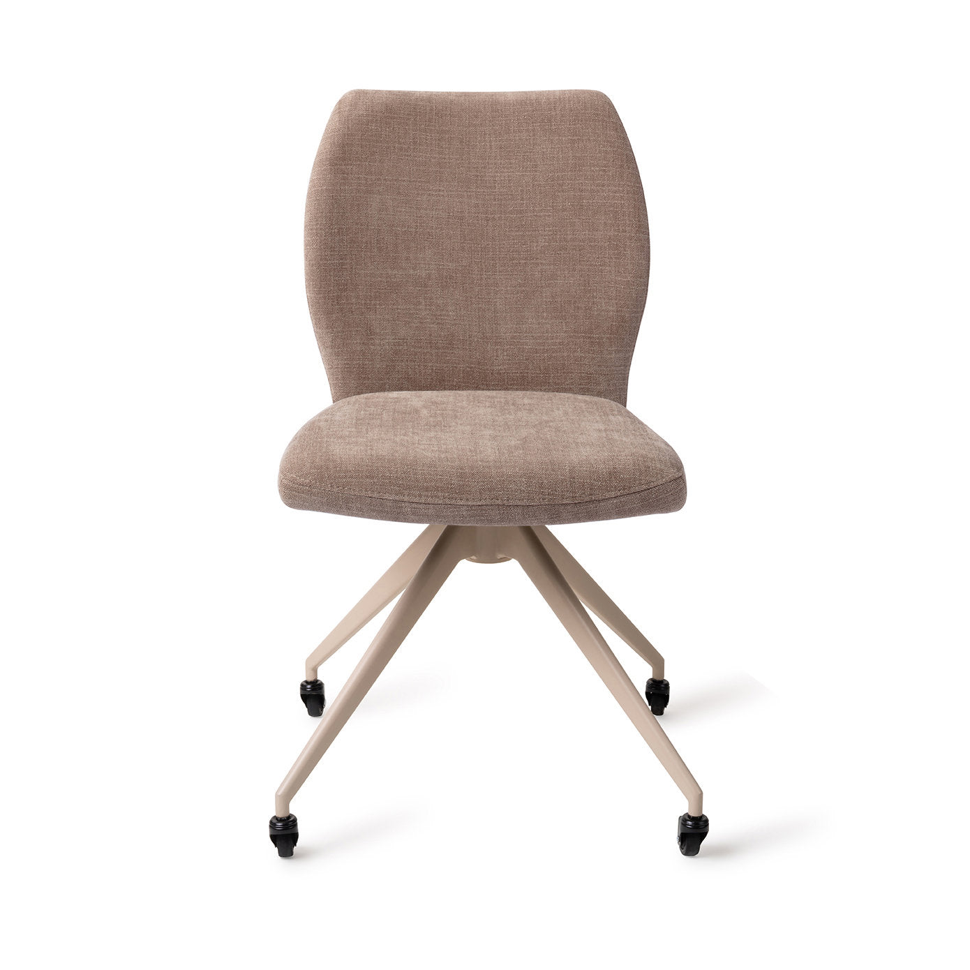 Jesper Home Ikata Mocha Mist Eetkamerstoel - Glide Beige - KwaliteitWonen.nl