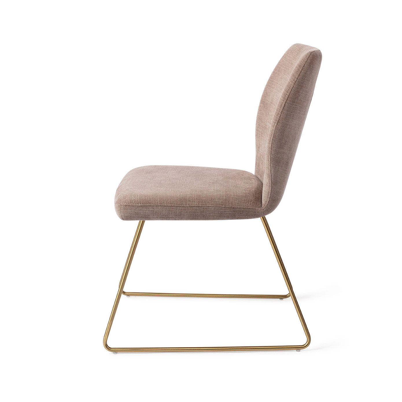 Jesper Home Ikata Mocha Mist Eetkamerstoel - Slide Gold - KwaliteitWonen.nl