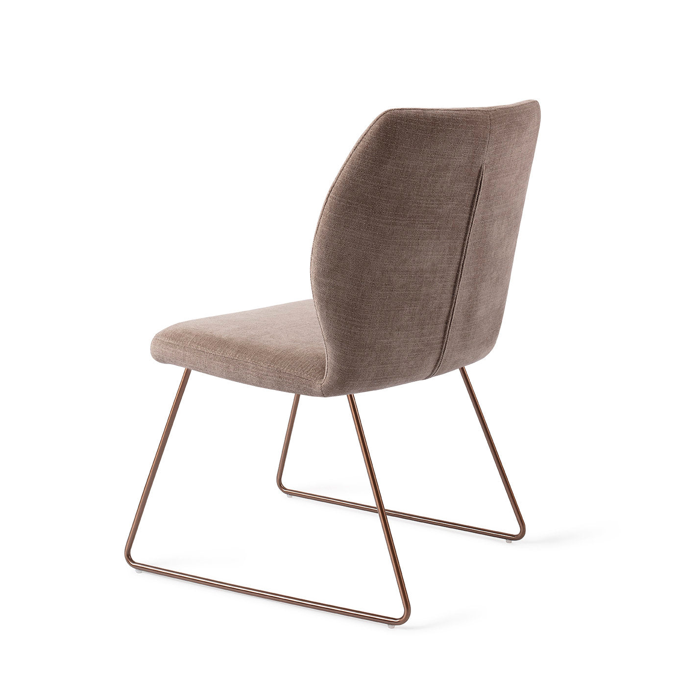 Jesper Home Ikata Mocha Mist Eetkamerstoel - Slide Rose-Kwaliteitwonen.nl
